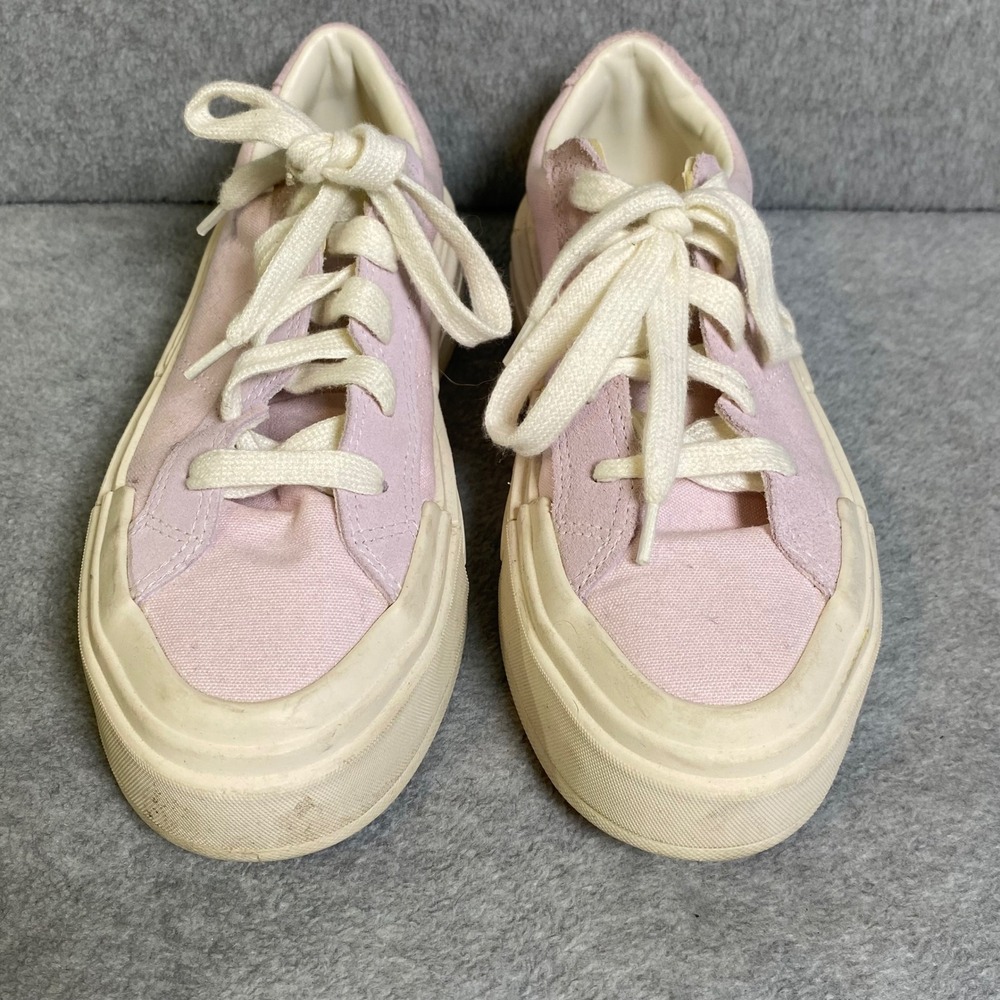 Converse All Star Cruise Women's Sz 7 Pastel Pink Platform Sneakers Low Top EUC